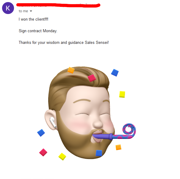 Kevin Email Testimonial